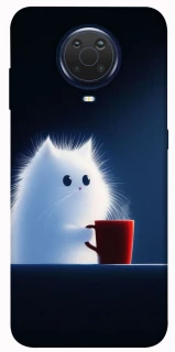 Чохол на Nokia G20 / G10 / 6.3 Чохол кіт з кавою фото 1 з 1