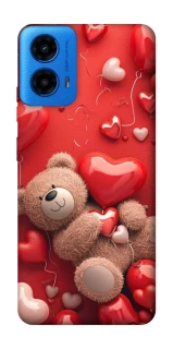 Чохол на Motorola Moto G45 bear in hearts фото 1 з 1