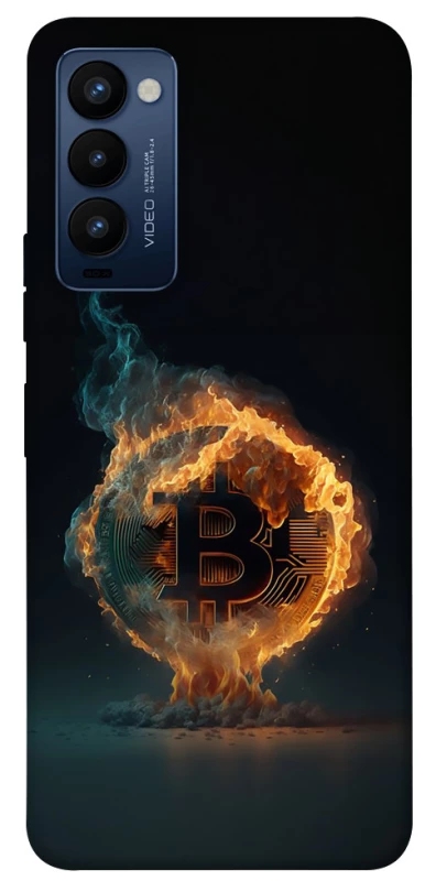 Чохол на TECNO Camon 18 Fire Bitcoin фото 1 з 1