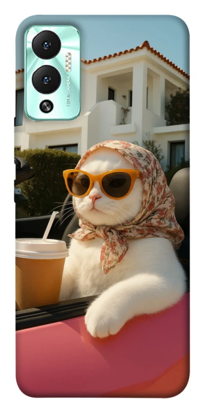 Чохол на Infinix Hot 12 Play Stylish Cat Cruise фото 1 з 1