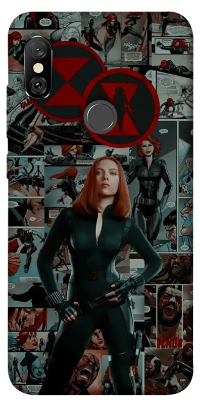 Чехол на Xiaomi Redmi Note 6 Pro Black Widow фото 1 из 1