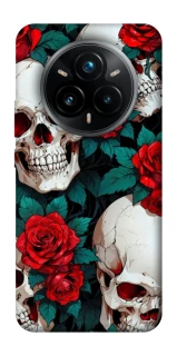 Чохол на Realme 14 Pro+ skull and rose фото 1 з 1