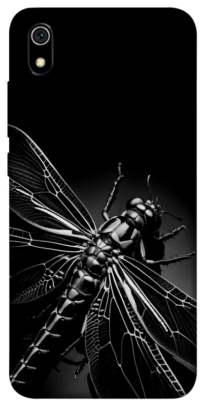 Чехол на Xiaomi Redmi 7A Black dragonfly фото 1 из 1