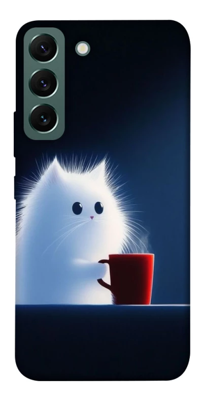 Чохол на Samsung Galaxy S22 Чохол кіт з кавою фото 1 з 1