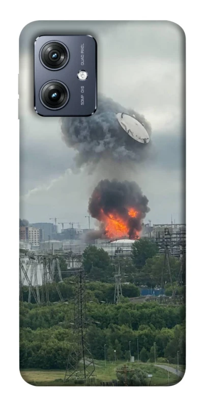 Чохол на Motorola Moto G54 Moscow never sleeps ver.4 фото 1 з 1