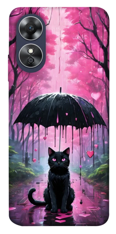 Чохол на Oppo A17 Black cat фото 1 з 1