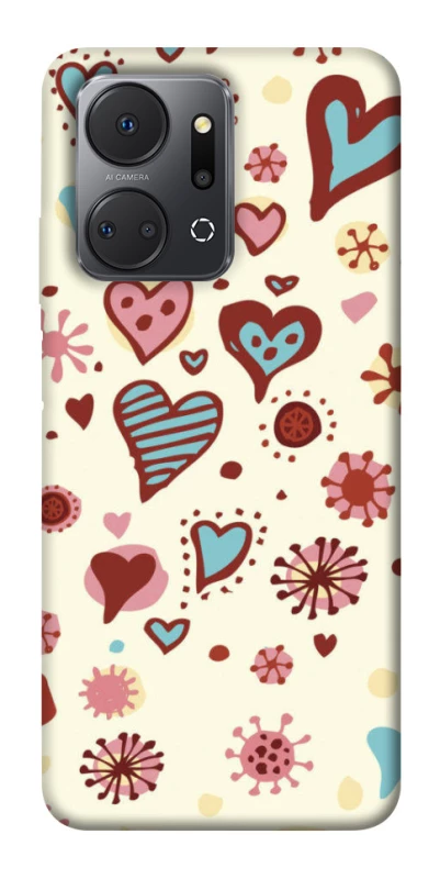 Чехол на Huawei Honor X7a Pretty hearts фото 1 из 1