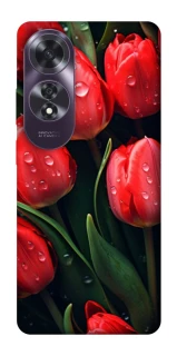 Чохол на Oppo A60 Червоні тюльпани фото 1 Чохол на Oppo A60 Червоні тюльпани фото 1 з 1