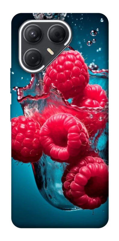 Чехол на TECNO Pova 7 Малинка в воде фото 1 из 1