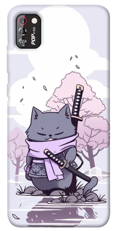 Чохол на TECNO POP 4 Pro Samurai cat фото 1 з 1