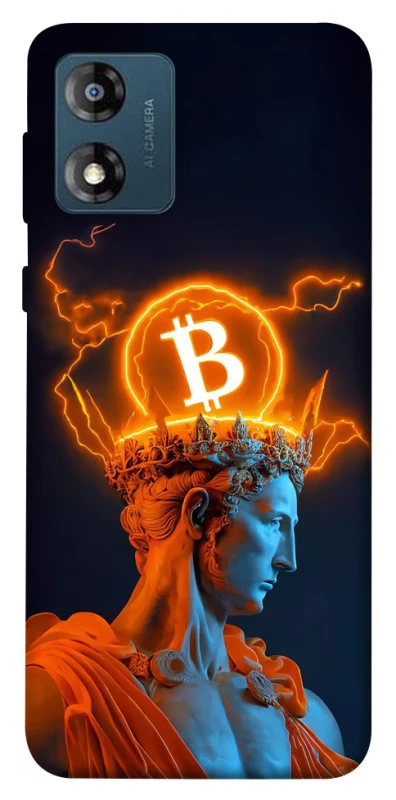 Чехол на Motorola Moto E13 Bitcoin God фото 1 из 1