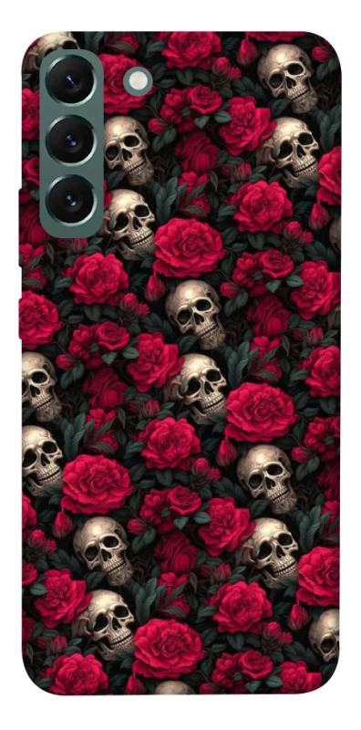Чехол на Samsung Galaxy S22+ Черепа и розы фото 1 из 1