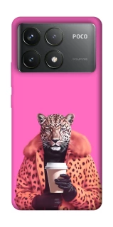 Чохол на Xiaomi Poco F6 Pro Леопард з кавою фото 1 з 1