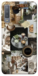 Чохол на Samsung A750 Galaxy A7 (2018) Coffee collage ver.4 фото 1 з 1