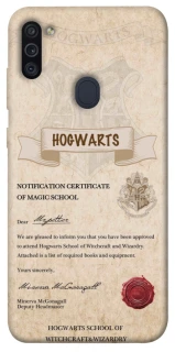 Чехол на Samsung Galaxy M11 The Hogwarts acceptance letter фото 1 из 1