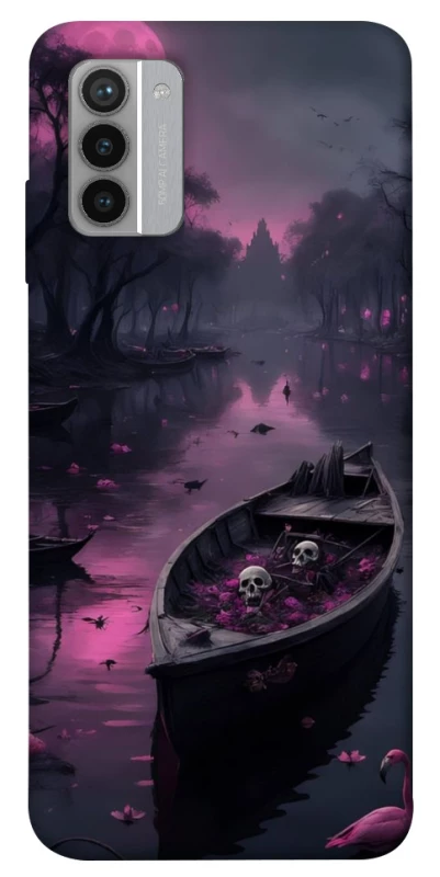 Чохол на Nokia G42 Boat and flamingo фото 1 з 1