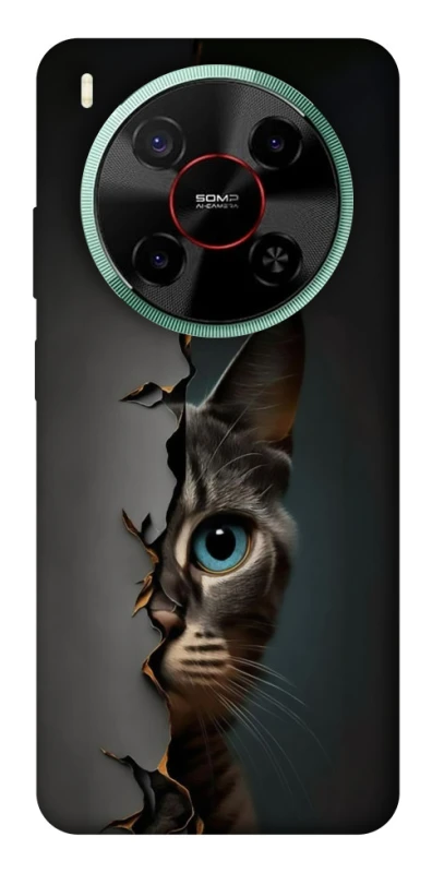 Чохол на ZTE Nubia V70 Max Кіт-підглядач v2 фото 1 з 1