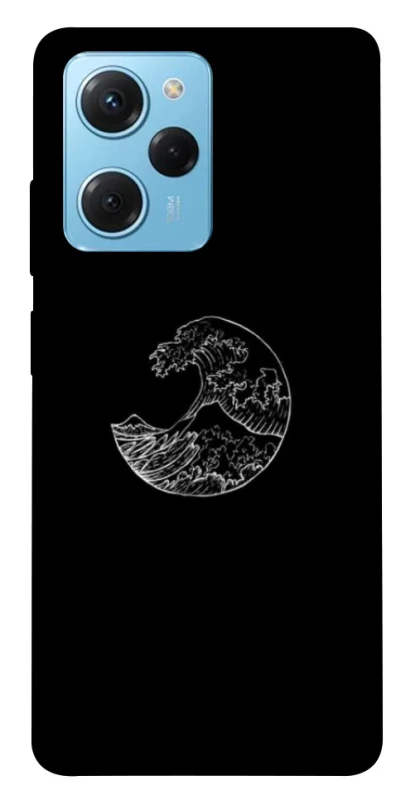 Чохол на Xiaomi Poco X5 Pro 5G Black tsunami фото 1 з 1