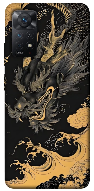 Чохол на Xiaomi Redmi Note 12 Pro 4G gold dragon фото 1 з 1