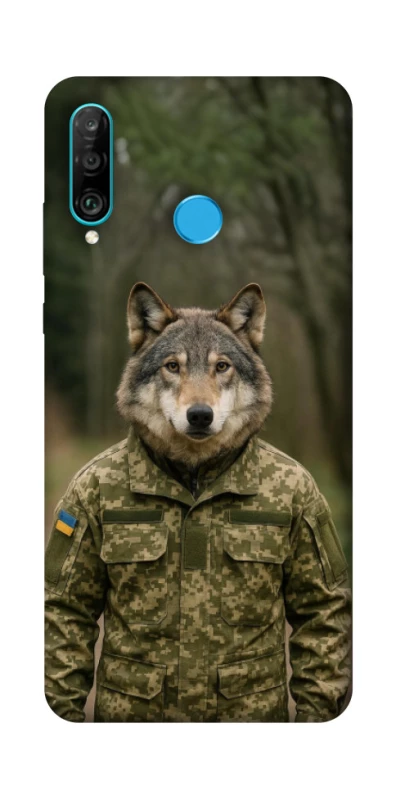 Чохол на Huawei P30 lite Вовк захисник фото 1 з 1