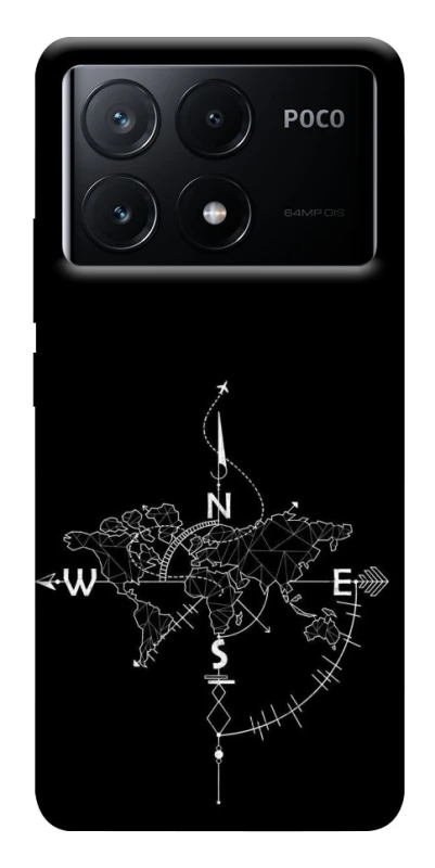 Чохол на Xiaomi Poco X6 Travel Map фото 1 з 1