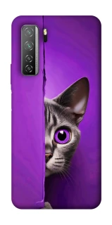 Чехол на Huawei Nova 7 SE Кот-подглядыватель фото 1 из 1