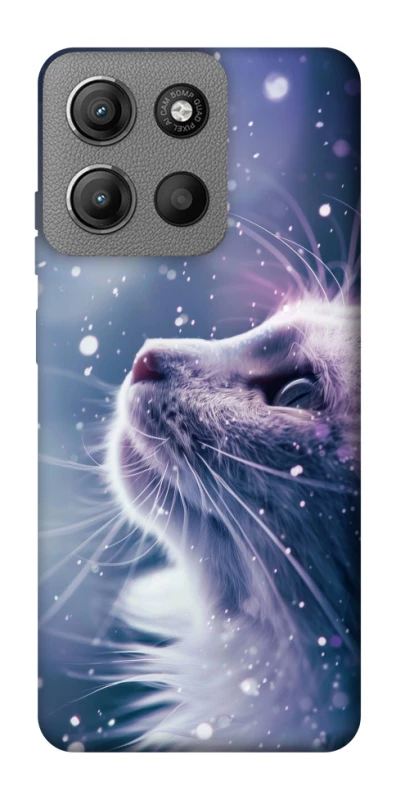 Чехол на Motorola Moto G15 Power Snow cat фото 1 из 1