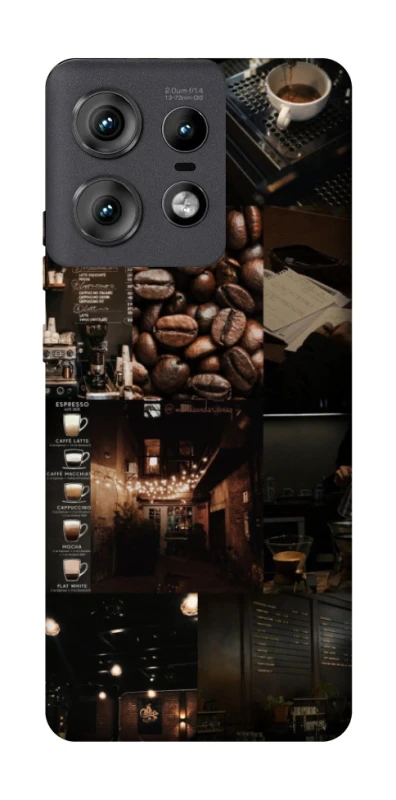 Чохол на Motorola Edge 50 Pro Coffee collage ver.1 фото 1 з 1