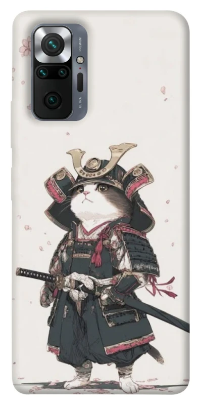 Чохол на Xiaomi Redmi Note 10 Pro Samurai Cat Warrior фото 1 з 1