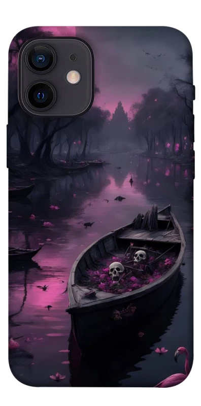 Чохол на Apple iPhone 12 mini (5.4") Boat and flamingo фото 1 з 1