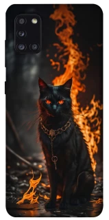 Чохол на Samsung Galaxy A31 Вогняний кіт фото 1 з 1