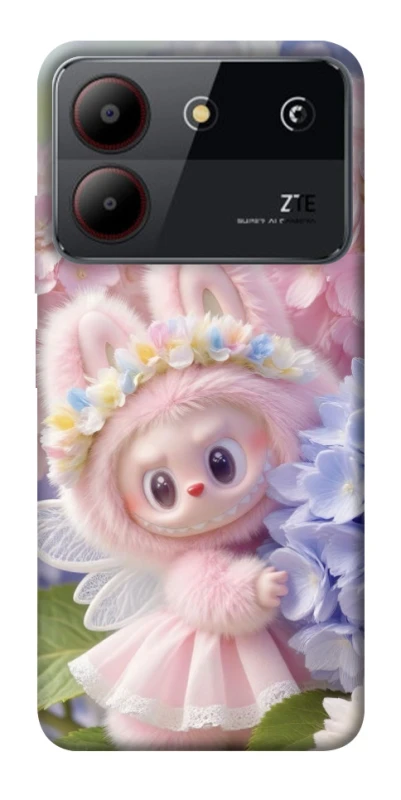 Чохол на ZTE Blade A54 4G Labubu & Flowers ver.1 фото 1 з 1