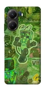 Чехол на Xiaomi Poco X7 Pro Dandysworld tv green theme фото 1 из 1