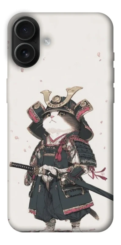 Чохол на Apple iPhone 16 Plus Samurai Cat Warrior фото 1 з 1