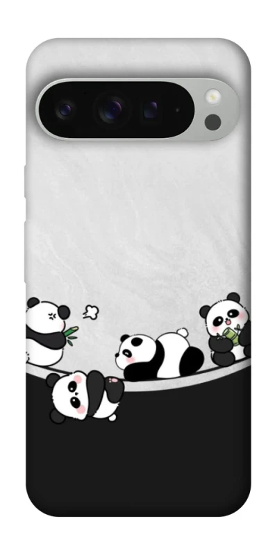 Чехол на Google Pixel 9 Pro XL Four pandas фото 1 из 1