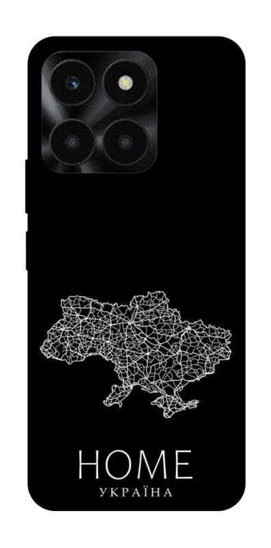 Чохол на Huawei Honor X6a Ukraine black map фото 1 з 1