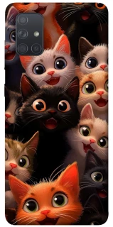 Чохол на Samsung Galaxy A71 happy cats фото 1 з 1