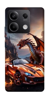 Чохол на Xiaomi Redmi Note 13 5G Сar and dragon фото 1 з 1