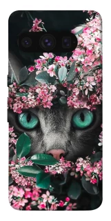 Чохол на Google Pixel 8 Pro Кіт в квітах фото 1 з 1
