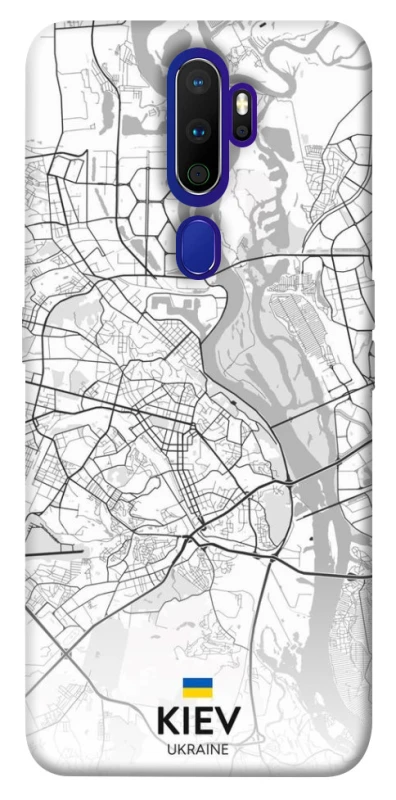 Чохол на Oppo A5 (2020) / Oppo A9 (2020) Kiev white map фото 1 з 1