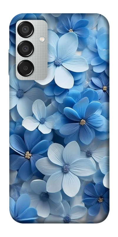 Чехол на Samsung Galaxy M15 5G Синие цветы фото 1 из 1