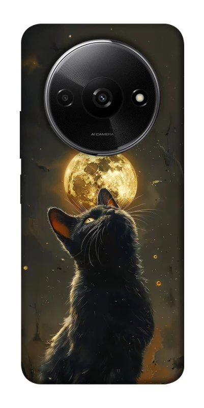 Чехол на Xiaomi Redmi A3 Кот под луной v2 фото 1 из 1