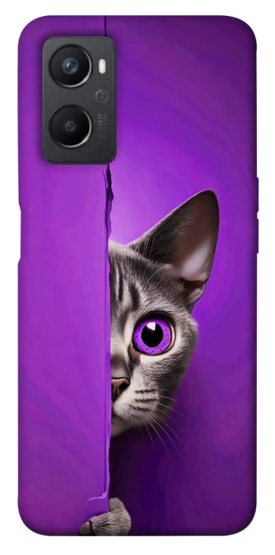 Чохол на Oppo A96 Кіт-підглядач фото 1 з 1