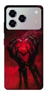 Чехол на ZTE Blade A76 Heart in the hands of a skeleton фото 1 из 1