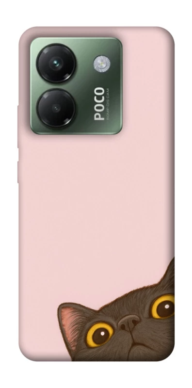 Чехол на Xiaomi Poco M7 pro 5G Peeping cat фото 1 Чехол на Xiaomi Poco M7 pro 5G Peeping cat фото 1 из 1