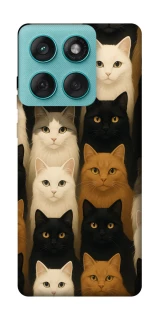 Чехол на Motorola Edge 60 Fusion Colorful Cat Collage фото 1 Чехол на Motorola Edge 60 Fusion Colorful Cat Collage фото 1 из 1