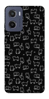 Чохол на Motorola Moto G05 Black Cats фото 1 Чохол на Motorola Moto G05 Black Cats фото 1 з 1