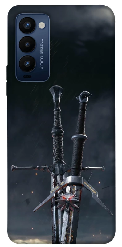 Чехол на TECNO Camon 18 Мечи Ведьмака фото 1 из 1