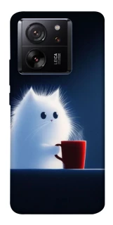 Чехол на Xiaomi 13T Чехол кот с кофе фото 1 из 1