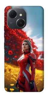 Чехол на TECNO Spark 40C Cyber space girl ver.5 фото 1 из 1